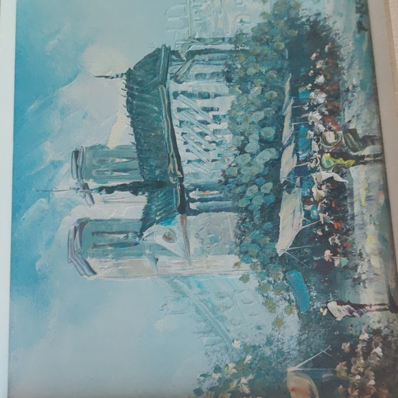 Original Paris painting on canvas by P.Rambert - Picture 8 of 12